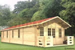 Log Cabin Alford 13x4m log cabins