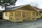 Log Cabin 3.6m x 5.0m Bicester Round Log Cabin 160mm