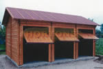 Log Cabin 8.2 x 5.5m Interlocking garage