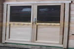 Log Cabin Dwelling (ISO) quality double glazed half glazed doors