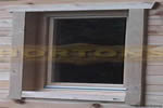 Log Cabin 710 x 1480mm Dwelling (ISO) quality double glazed single windows