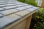 Log Cabin Ecoslate self-bonding rubber roof tiles, price per square metre