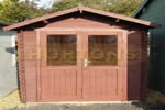 Log Cabin David  70mm  2.5 x 2.5m