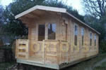 Log Cabin 8x3m Sutton Garden Log Cabin
