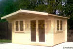 Log Cabin 4x3m Leatherhead 35mm log cabin