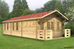 Log Cabin Crawley 70mm  5x11 log cabin for sale