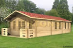 Log Cabin Eastbourne 5x12m Log Cabin