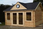 Log Cabin Mini Clockhouse 28mm 4.0 x 4.0m