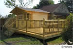 Log Cabin Kent - 35mm Singleskin 4.5m x 3.5m Log Cabin